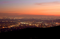 Downtown L.A. and Glendale From The Verdugo Hills